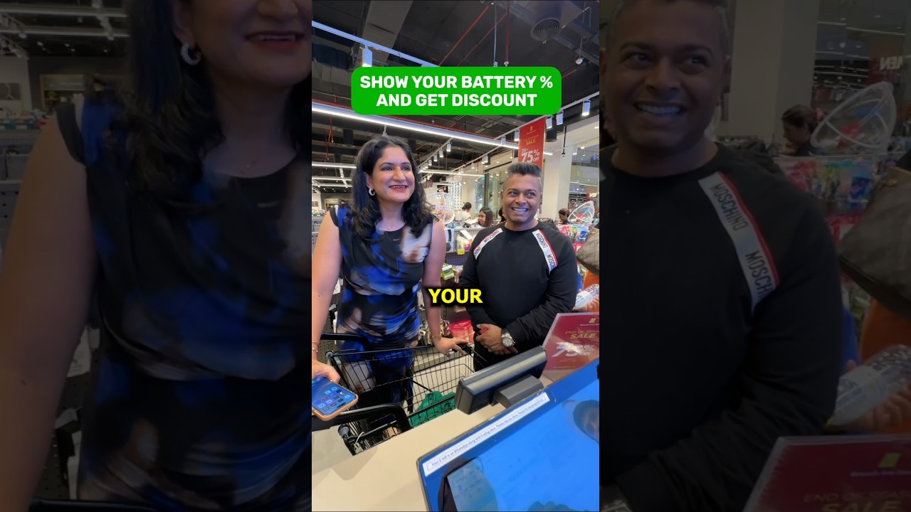 Show your mobile battery percentage and get discount 🎉#shorts #youtubeshorts