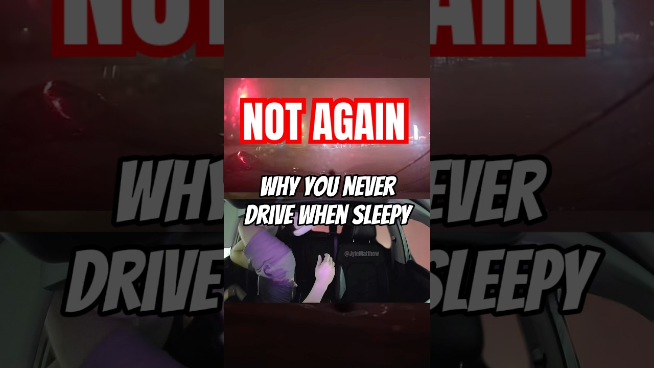 NEVER drive when sleepy 😭 #cars #dashcam #parody #jylez06