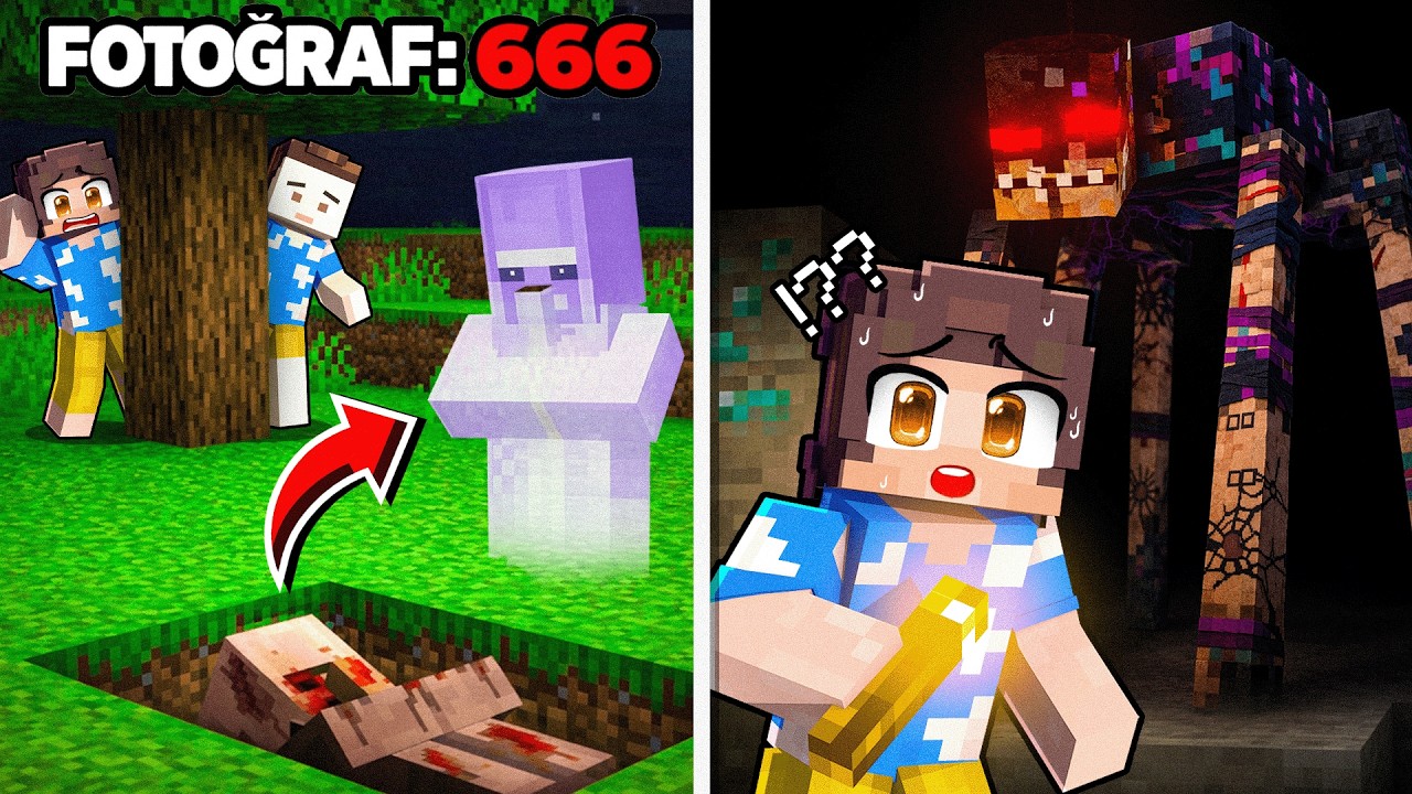 SADECE FOTOĞRAFTA GÖZÜKEN EFSANELERİ BULDUM - Minecraft