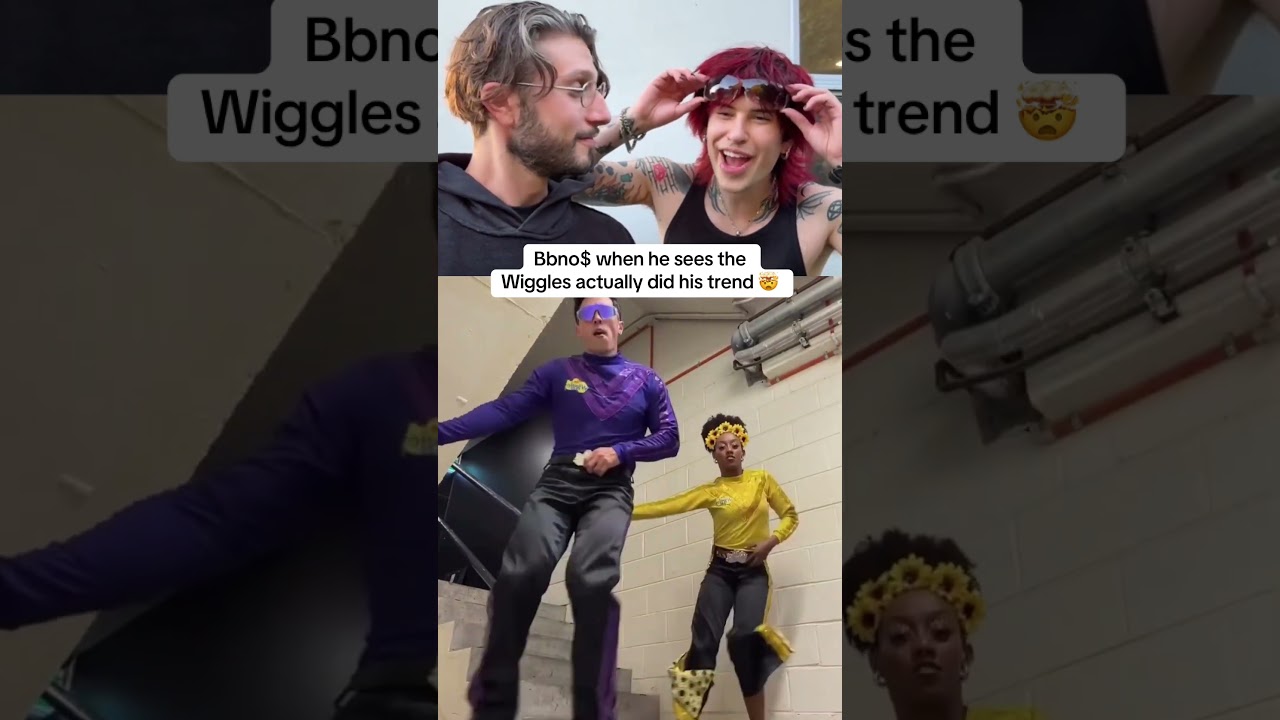 Bbno$ when he sees the Wiggles actually did his trend 🤯 - Published by Bbnobens