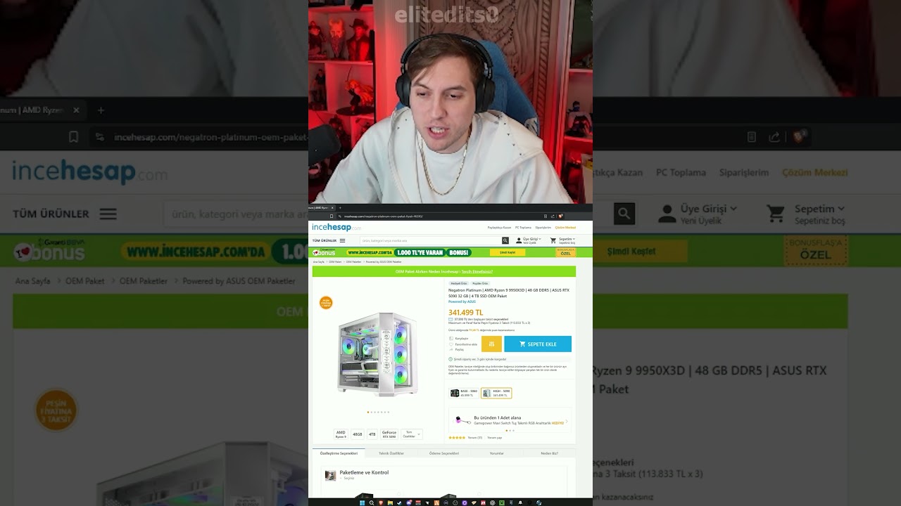 RRaenee 350.000 TL'lik PC! Kim Alıyor Lan Bunları? #shorts