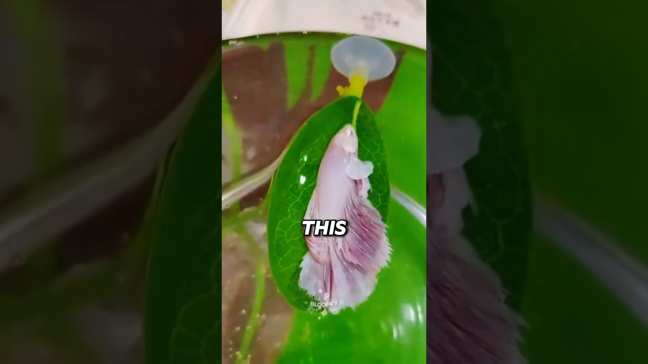 Why Sleepy Betta Fish Climb Onto Leaves 🙂‍↕️#fyp #Aquascape #SleepyFish