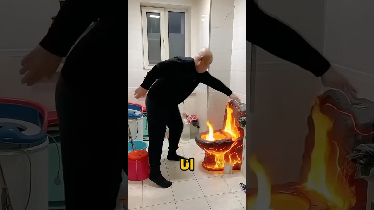 يا إلهي ايه الحمام المشتعل ده؟! 😳#CatLovers #cat #cubecraft  #FunnyCats #catcartoon#frying