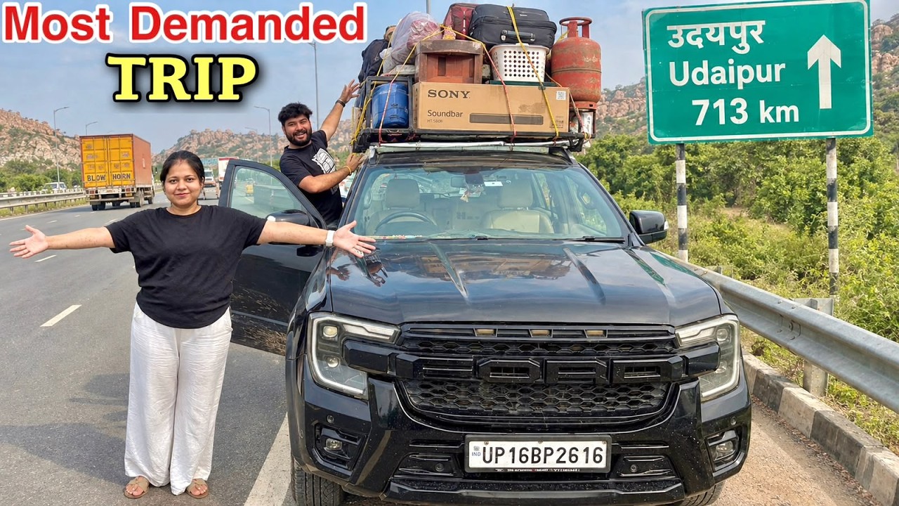 Finally Taking my FORD ENDEAVOUR 3.2 to Udaipur ❤️ Permanently !! 🔥 700km Trip