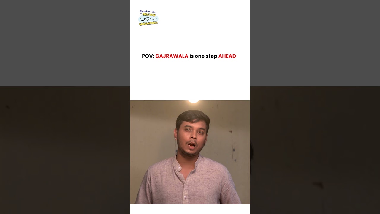 POV Gajrawala is one step ahead !  #tmkoc #funny #jethalal #daya #shortsfeed