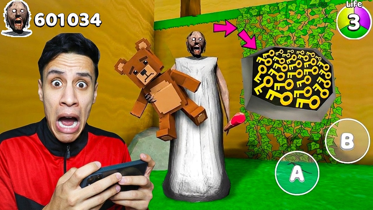 هذا المكان السري يُخفي الجدة الشريرة جراني في لعبة الدب الخارق!🚪🚫 | Super Bear Adventure