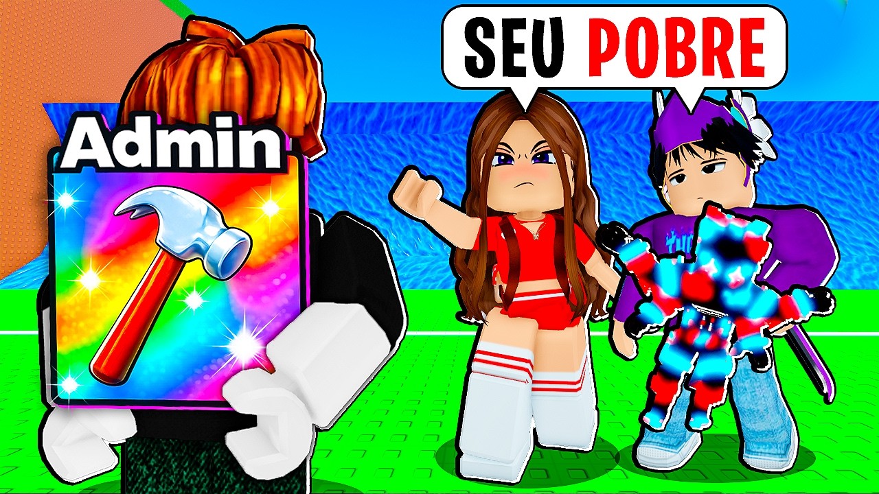 FINGI SER INICIANTE mas COM PODERES DE ADMIN NO TSUNAMI BRAINROT