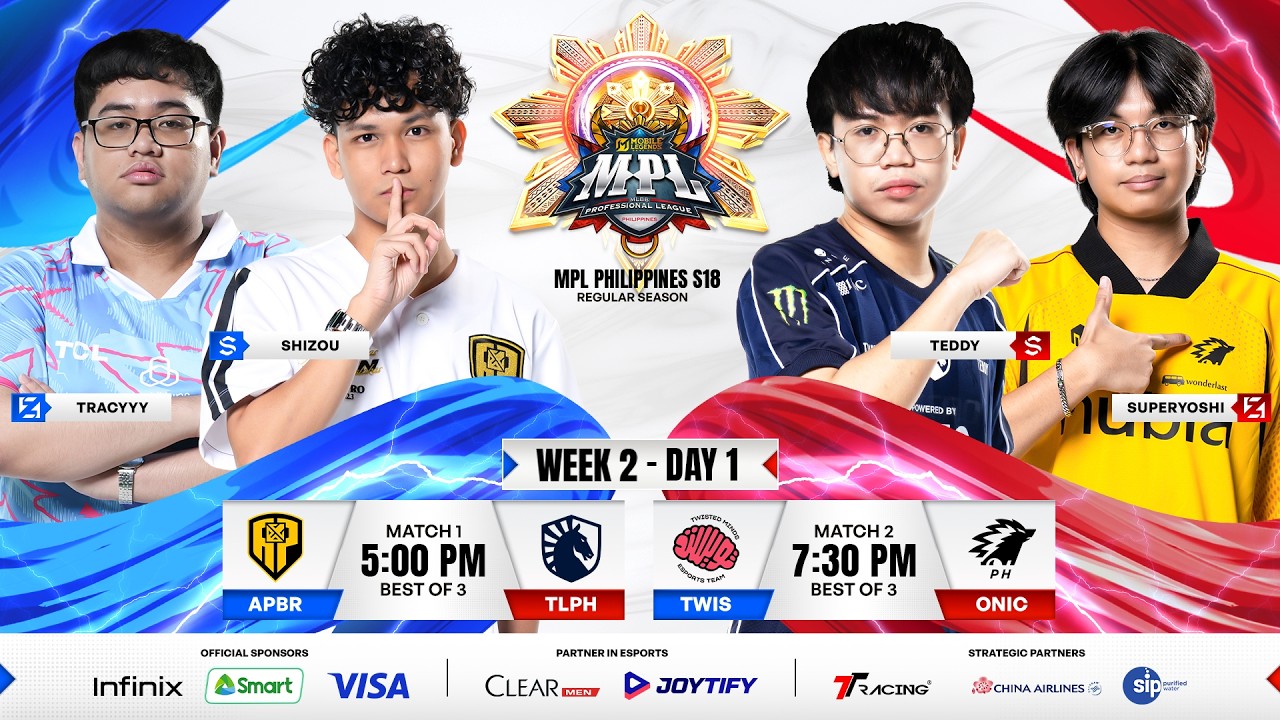 🔴 LIVE | MPL PH S18 | FILIPINO - Week 2 Day 1