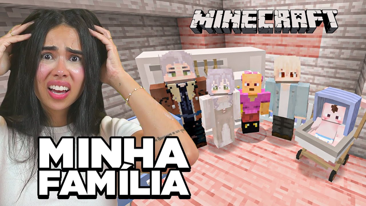 AGORA EU TENHO UMA FAMÍLIA NO MINECRAFT * filhos rebeldes