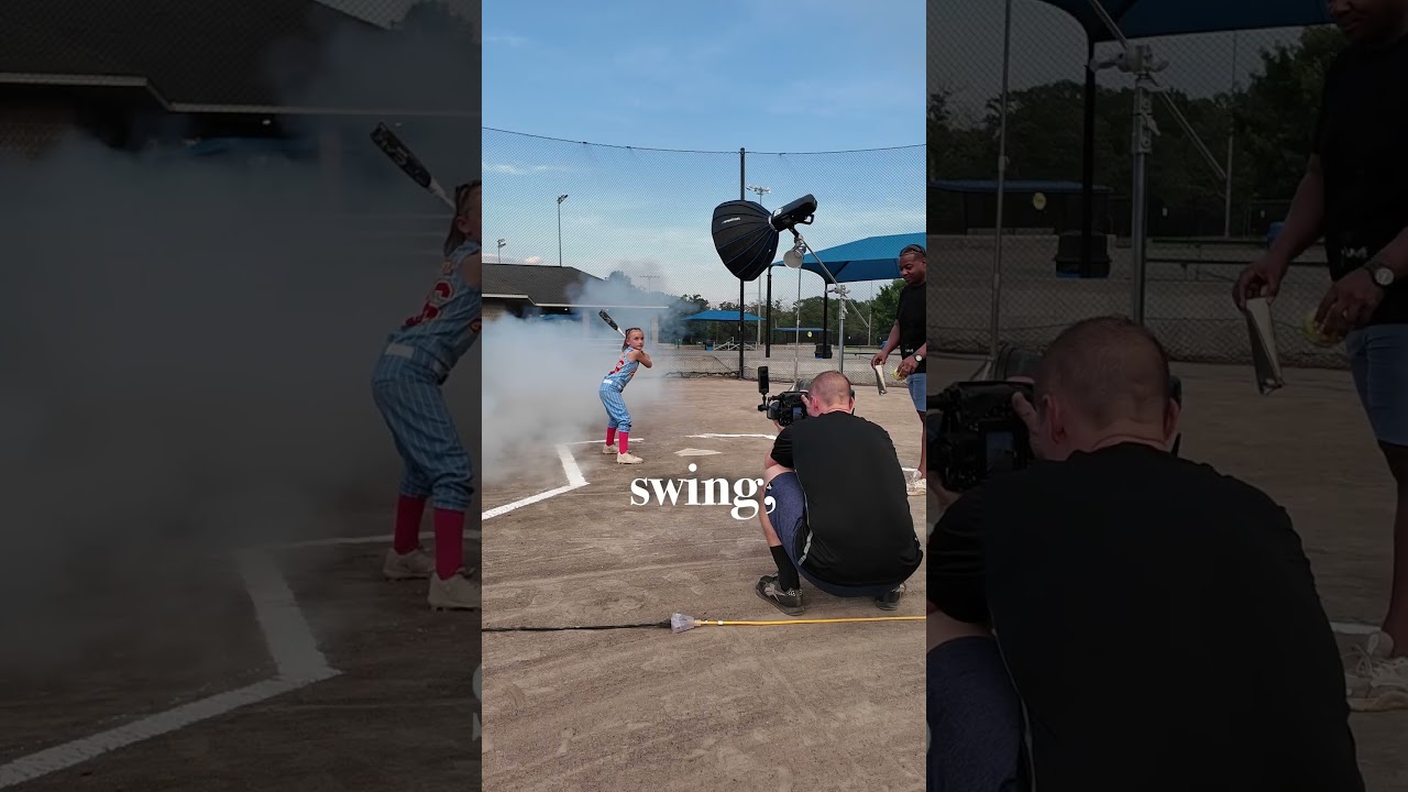 Grit Softball swing shenanigans complete with broken bat! #softballhitting #softball