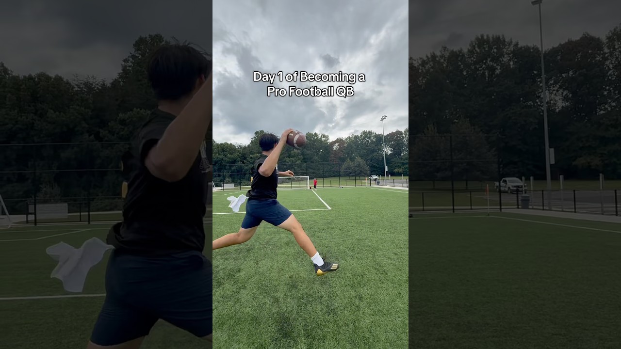 Day 1 of Becoming a Pro QB #quarterback #football #viral #nfl #shorts #journey #pro