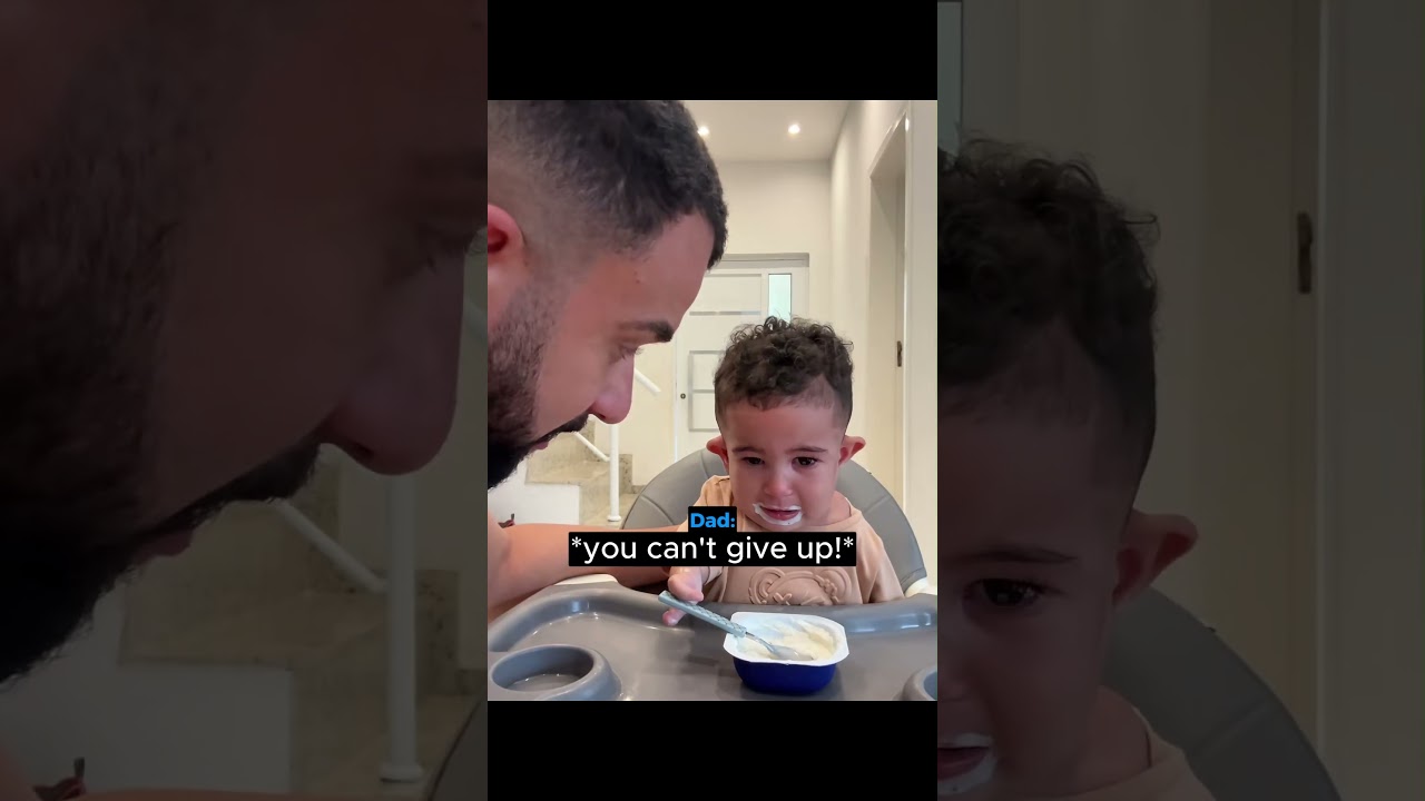 Dad teaches special son to never give up ❤️