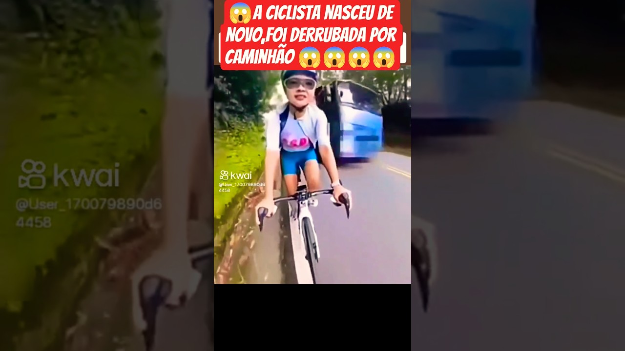 o risco de pedalar em meio a caminhões.#caminhão #caminhoneiro
