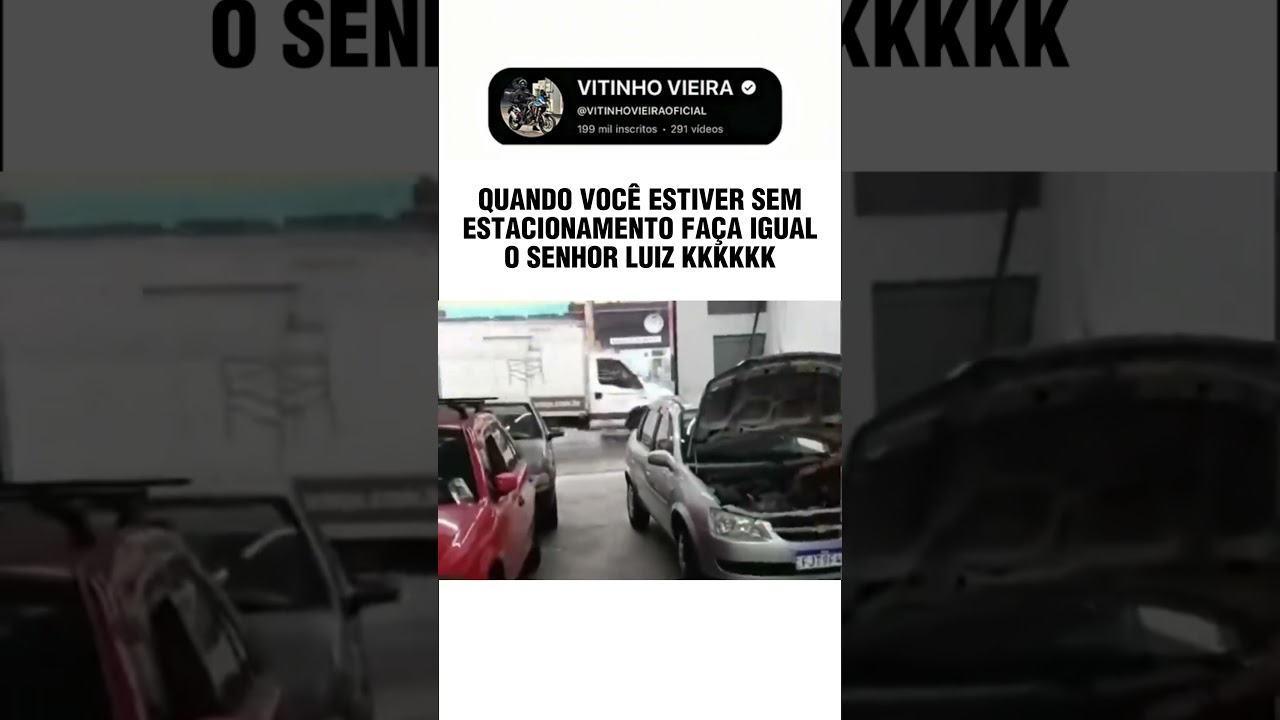 QUANDO VOCÊ ESTIVER SEM ESTACIONAMENTO FAÇA ISSO #viral #explorar #humor
