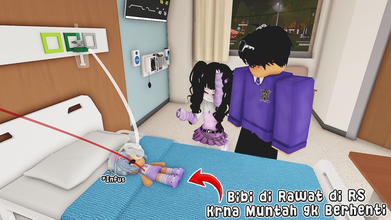 KASIAN BIBI MUNTAH-MUNTAH SAMPAI LEMES DAN DI RAWAT KE RS | ROBLOX INDONESIA