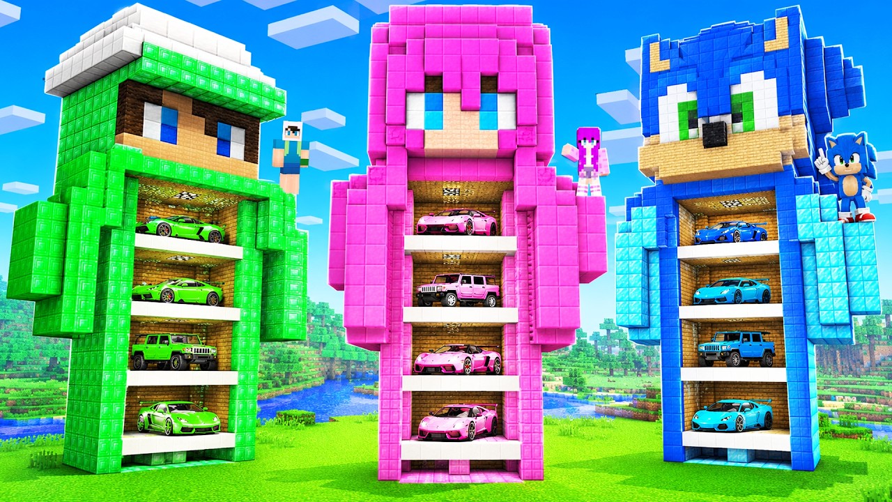 ZENGİN ENES VS FAKİR BEBEK SONİC HEYKEL GARAJ SAVAŞI 😱 Minecraft