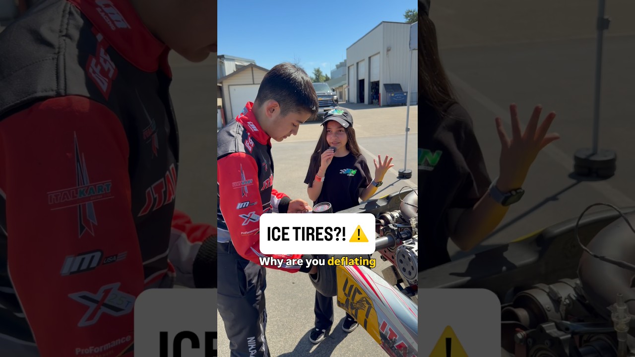 Tire pressures matter 🧐 #racing #gokart #gokarting #tirepressure #gokartracing