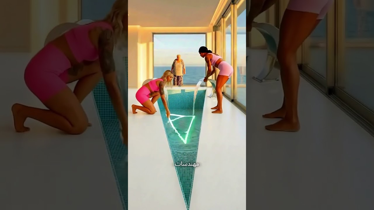 عملنا حمام سباحه للجده🥰