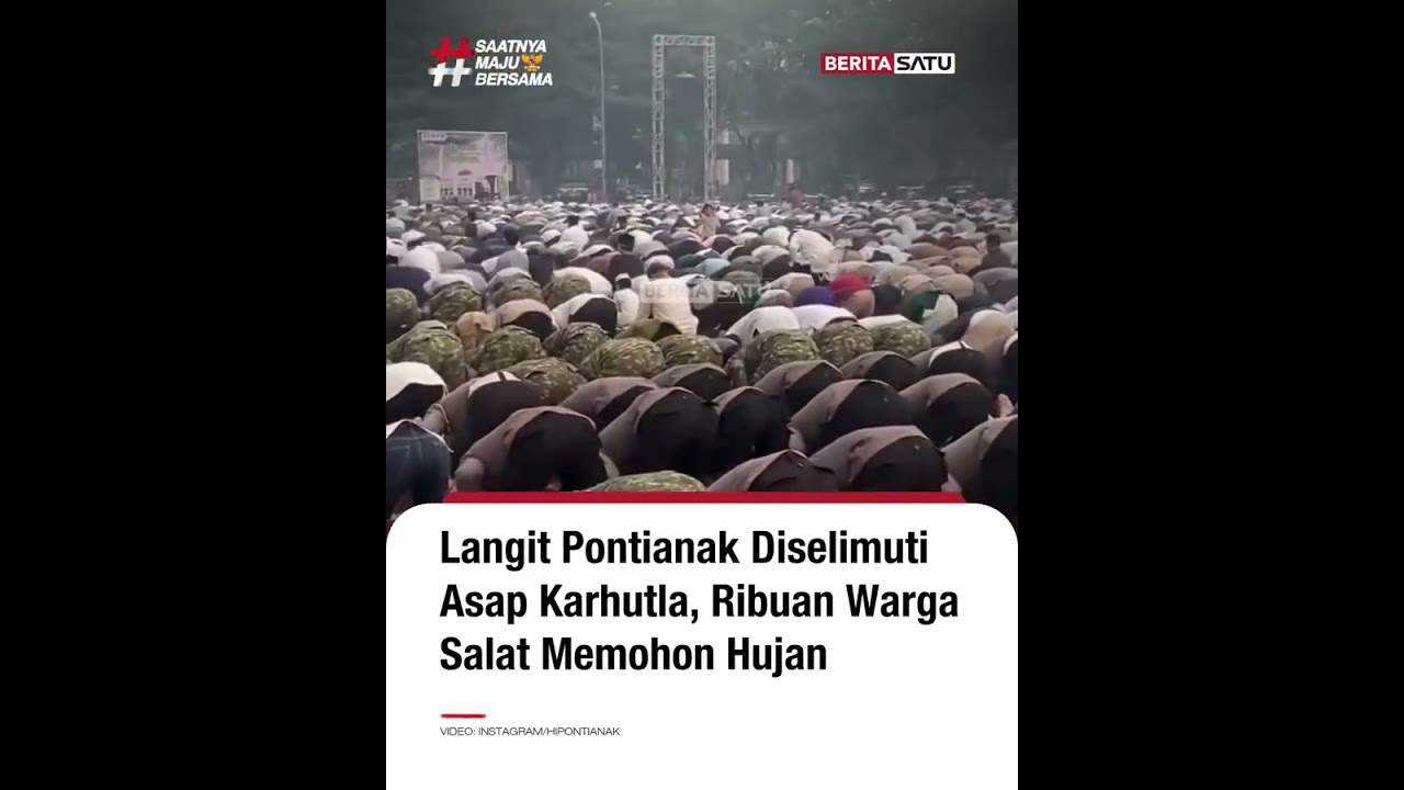 Ribuan Warga Pontianak Salat Istisqa Minta Hujan #beritasatu