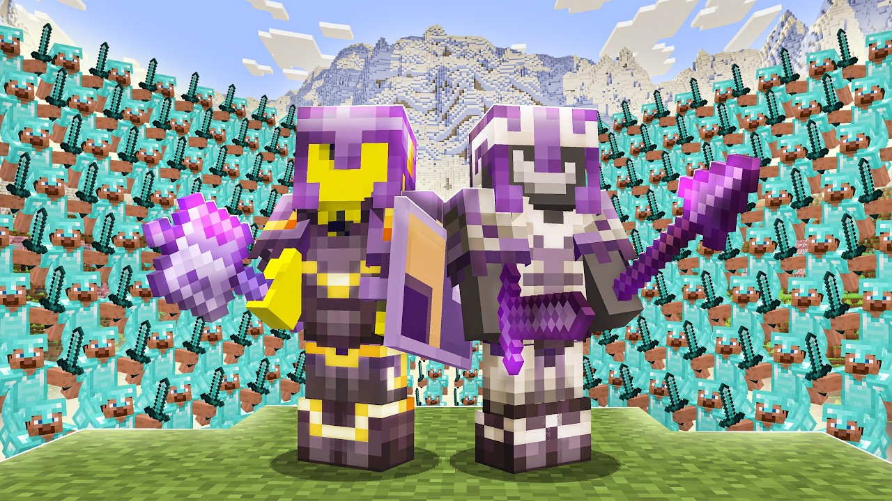 Minecraft Duo vs 100 Players