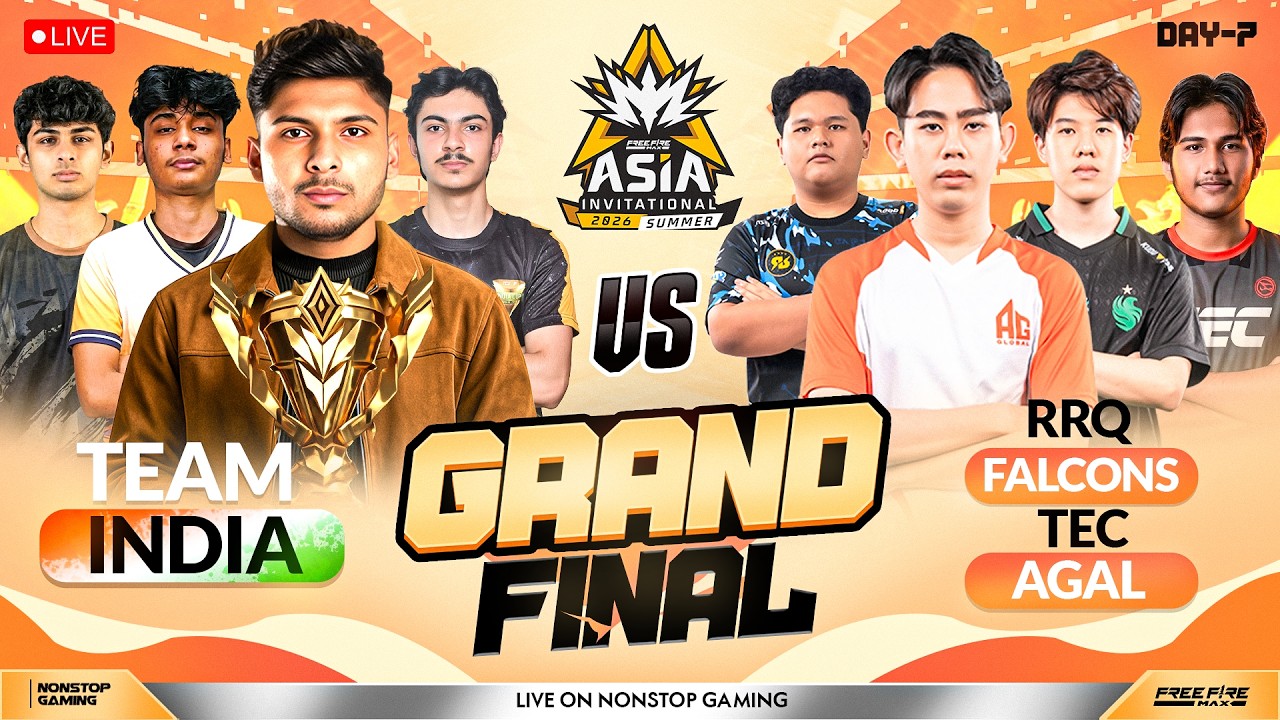 FFMAI GRAND FINALE  WATCH PARTY 🇮🇳 🔥 || TEAM INDIA 🇮🇳 vs AG, RRQ, TEC, FLCN  #iqoo15r #nonstopgaming
