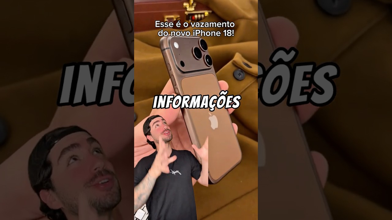 Esse é o VAZAMENTO do novo IPHONE 18! #shorts