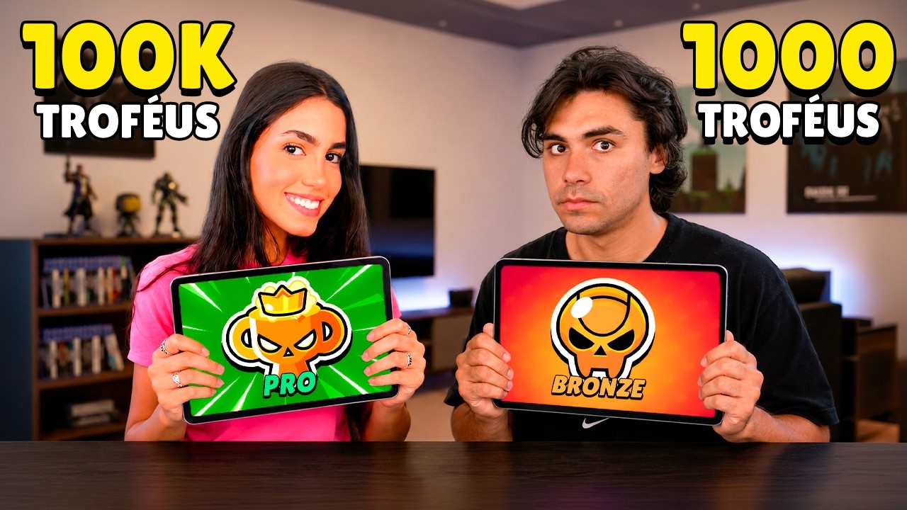 TROQUEI DE CONTA COM A MINHA NAMORADA no Brawl Stars