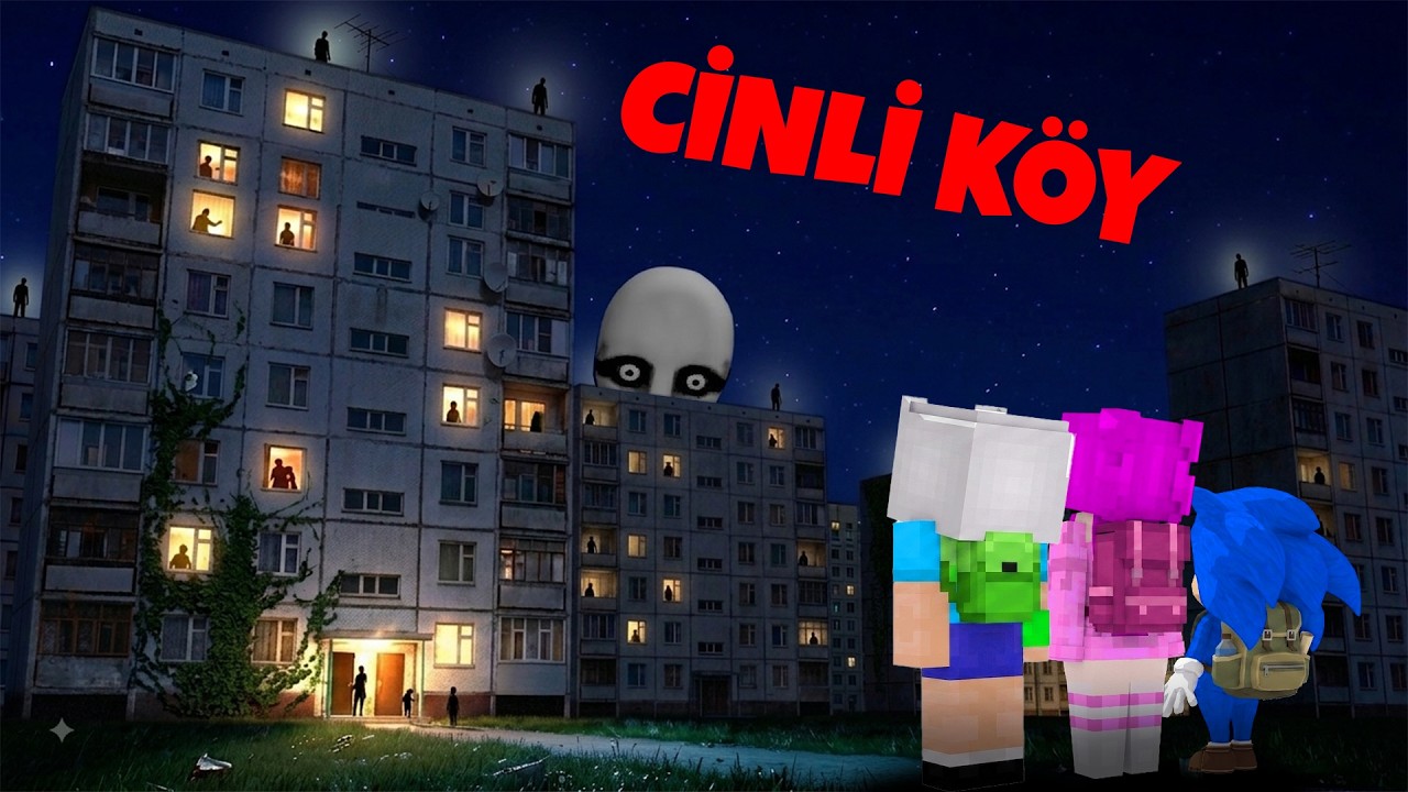 CİNLİ KÖYE TAŞINDIK, SONRA KORKUNÇ OLAYLAR OLDU 😱 Minecraft