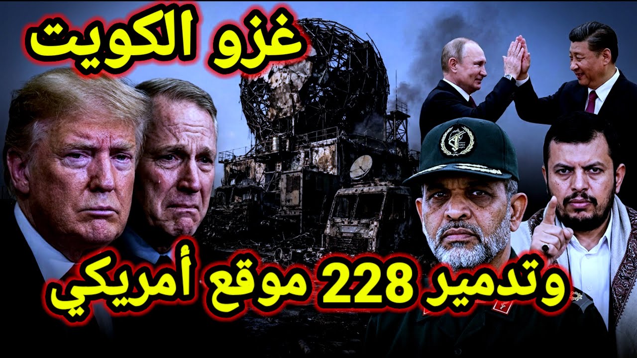 مفاجأة 👈 إيران تحشد قوات باتجاة جزيرة بوبيان وامريكا تعترف 228 موقع تم تدميرهم واليمن والسعودية