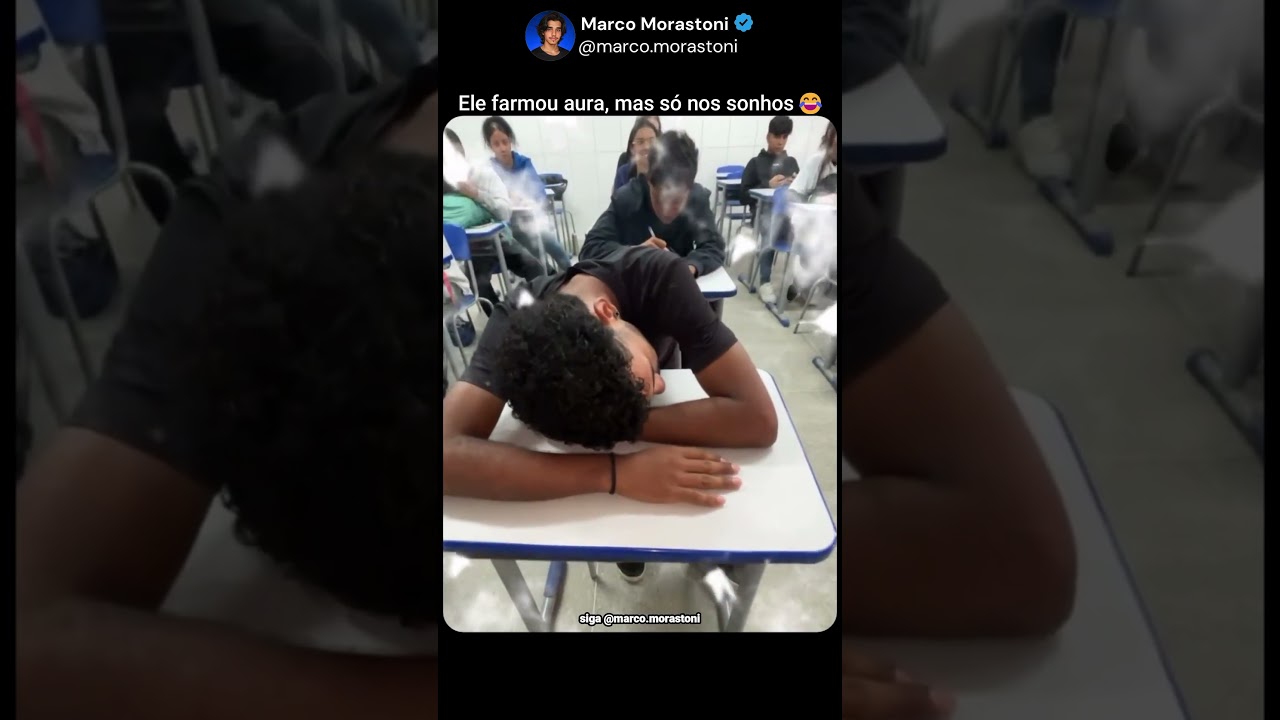 O aluno achou que farmou aura🤣#motivação #inspiração #felicidade #divertido #escola #professor