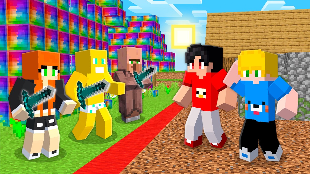 Dividiram a Vila de Avaritia ao Meio no Minecraft!