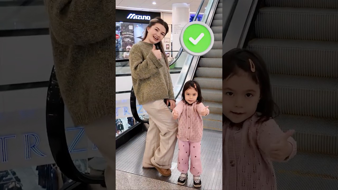 Kids Learn Escalator Safety Rule