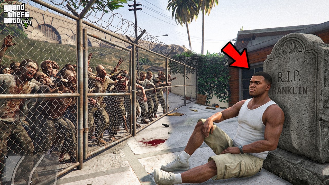 Franklin Died In 100 DAYS Zombie Apocalypse Survival in GTA 5!
