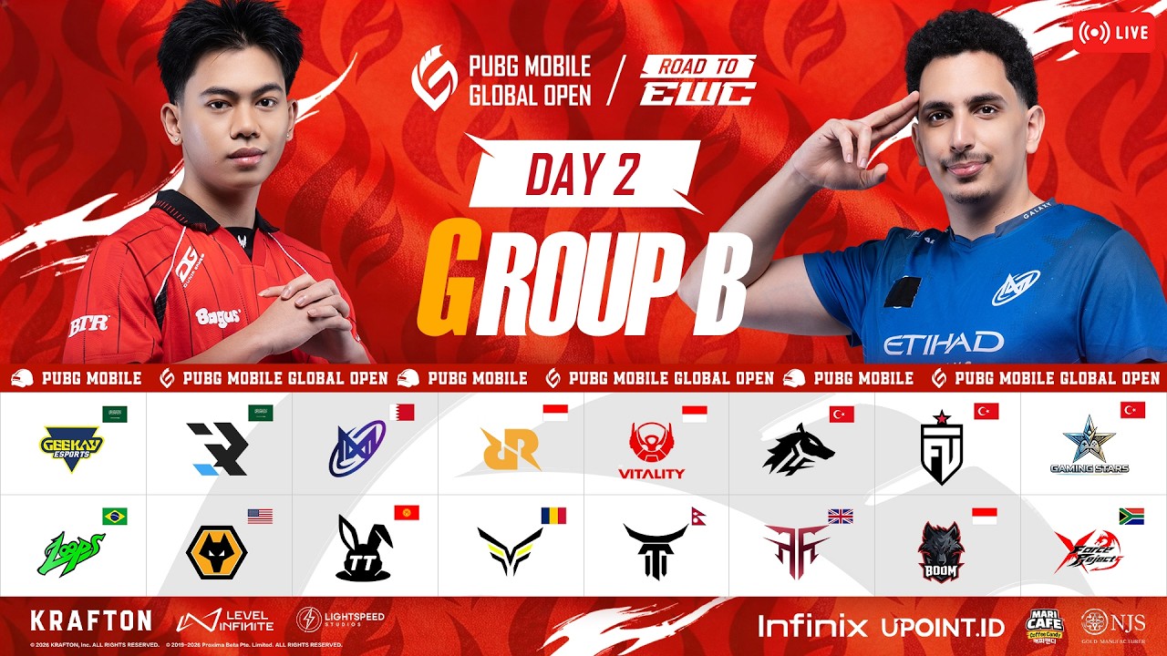 [ID] 2026 PMGO S1 Main Event | Group B | PUBG MOBILE GLOBAL OPEN Season 1