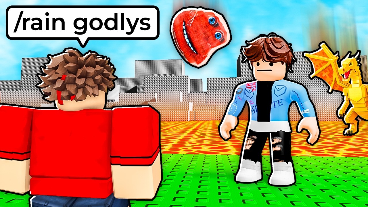 Using ADMIN COMMANDS in Survive Lava for Brainrots!