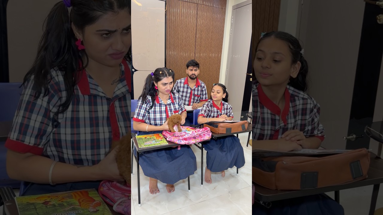 Cash🐶 ko school le gayi🏫📚￼ #youtubeshorts #shorts #shortvideos #school @K@Kajalsoni_vlogs