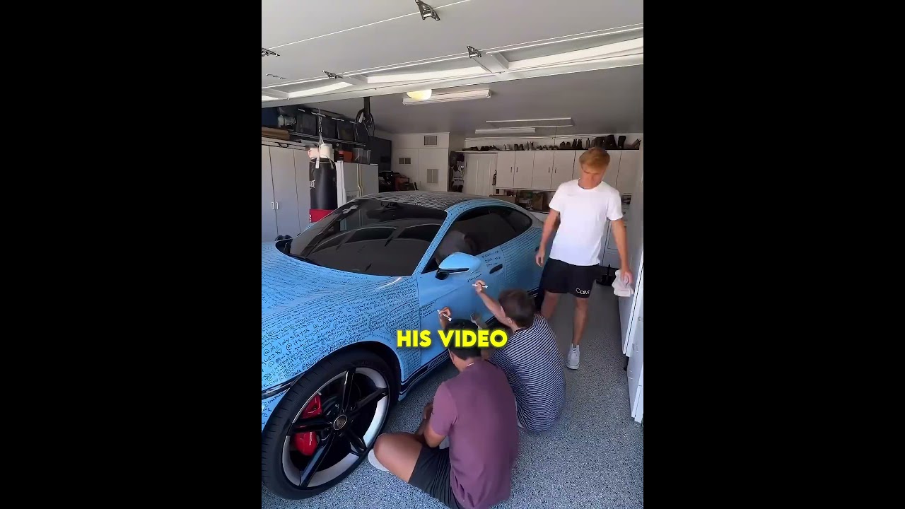 He Covered His Porsche With Names!😱