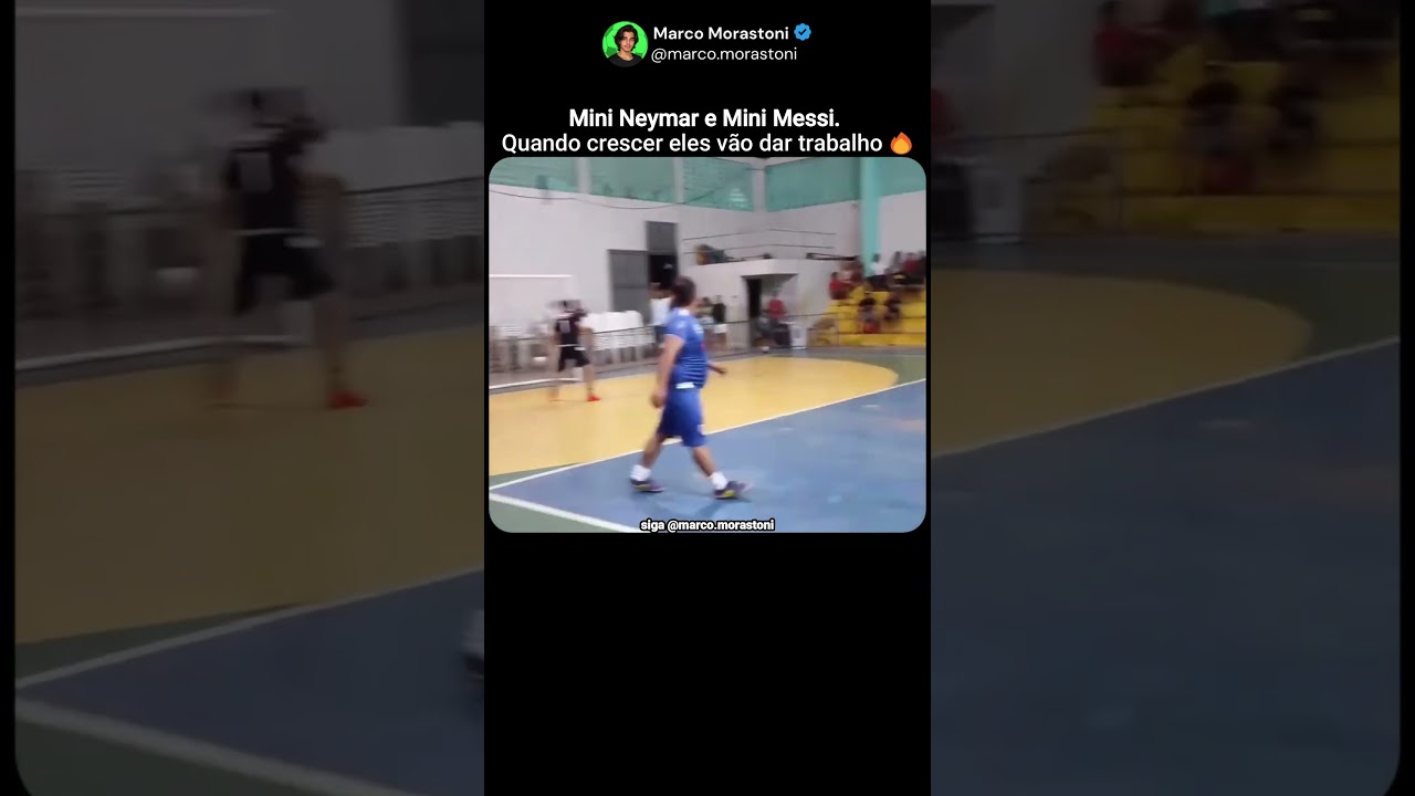 Acharam o Mini Messi e o Mini Neymar 😂#shorts #futebol #futsal