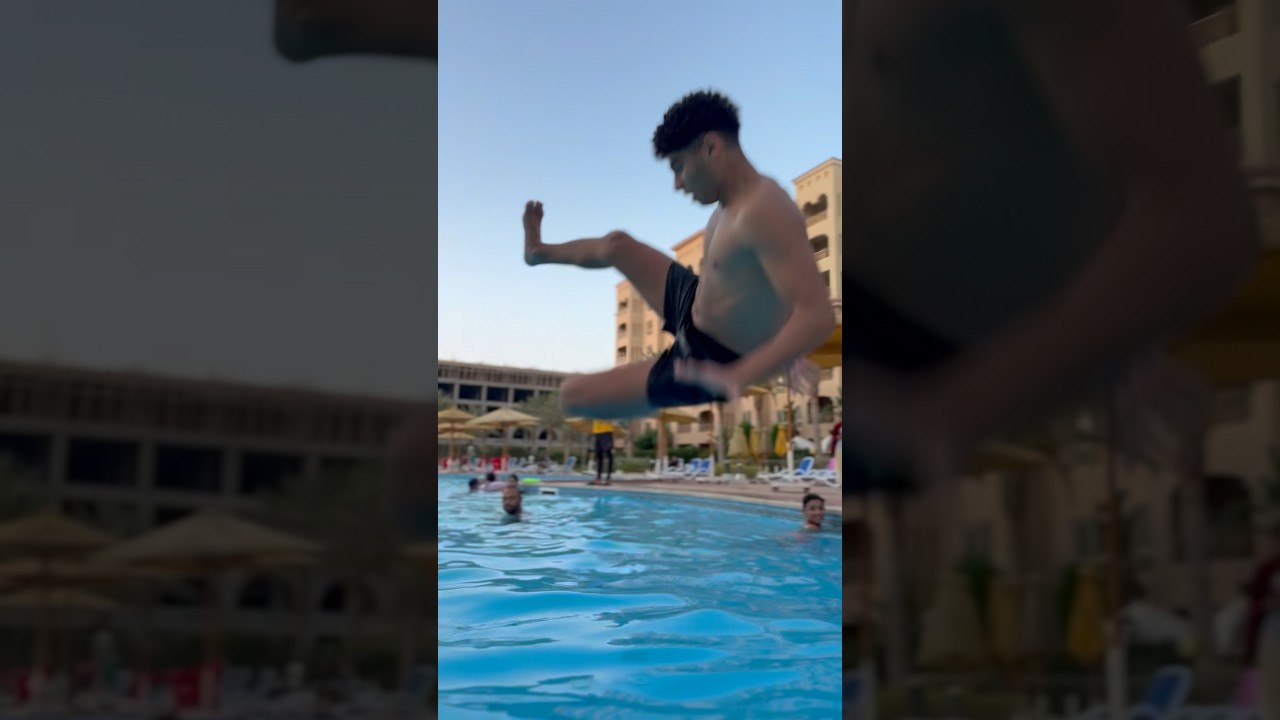 نطه العصفوره في المسبح😂💦😱