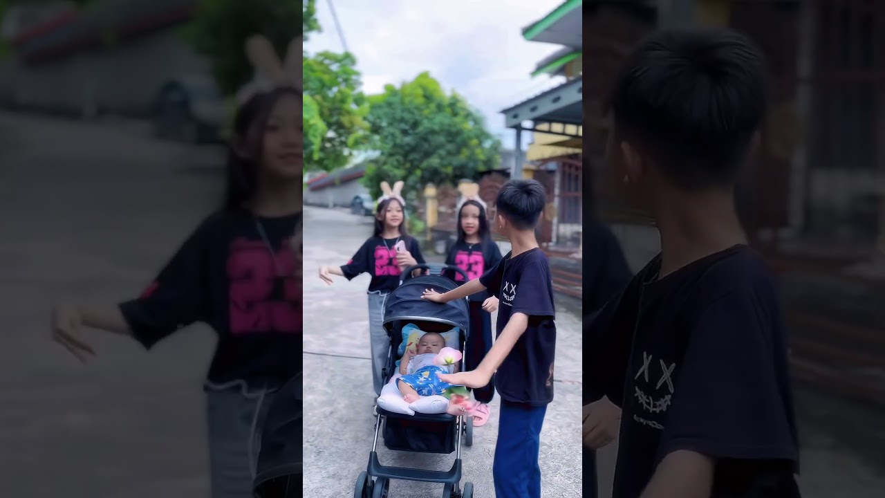 Giesta & Gisela dicaperin cowok ganteng ❤️🥰 #shortsfeed #shortvideo #shorts