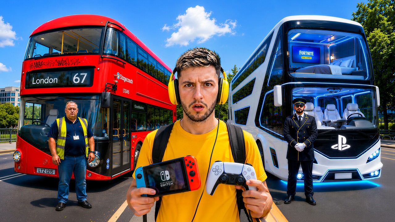 I Tried "Gaming" In EVERY Bus Seat