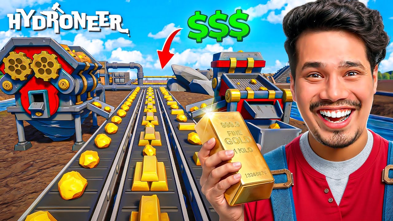 THIS VILLAGE WAS POOR SO I MADE A GOLD MINE HERE 😱🤑| HYDRONEER