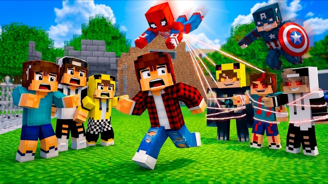 ماين كرافت لكن انا وجيجي وعبوسي وكعبول هربنه من نسخنه الاشرار 😭🔥 #فلم_ماين_كرافت
