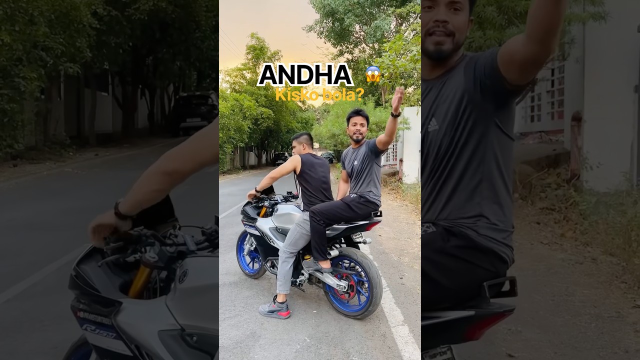 ANDHA kisko bol raha tha😤 #farazstuntrider #superbike #bikers #bike #hayabusa
