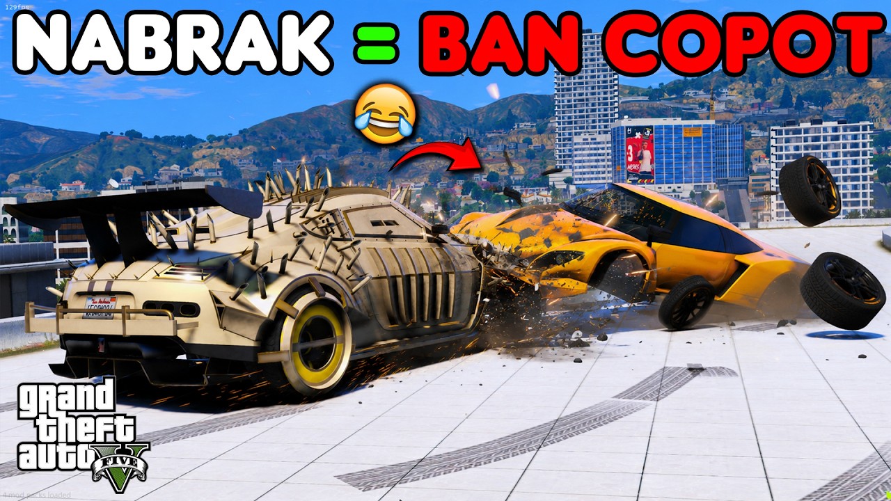 SETIAP NABRAK MOBIL INI BAN COPOT - GTA 5 ROLEPLAY