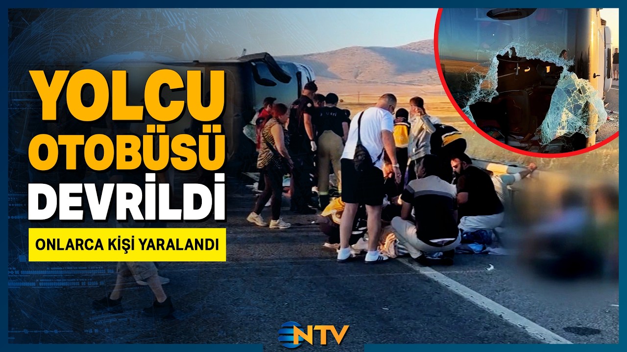 Kontrolden Çıkan Yolcu Otobüsü Devrildi Onlarca Kişi Yaralandı | NTV