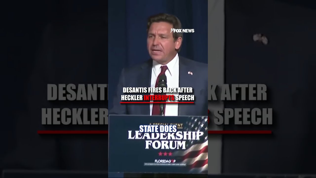 'THIS AIN'T MY FIRST RODEO': DeSantis SHUTS DOWN heckler #rondesantis #shorts #politics #florida