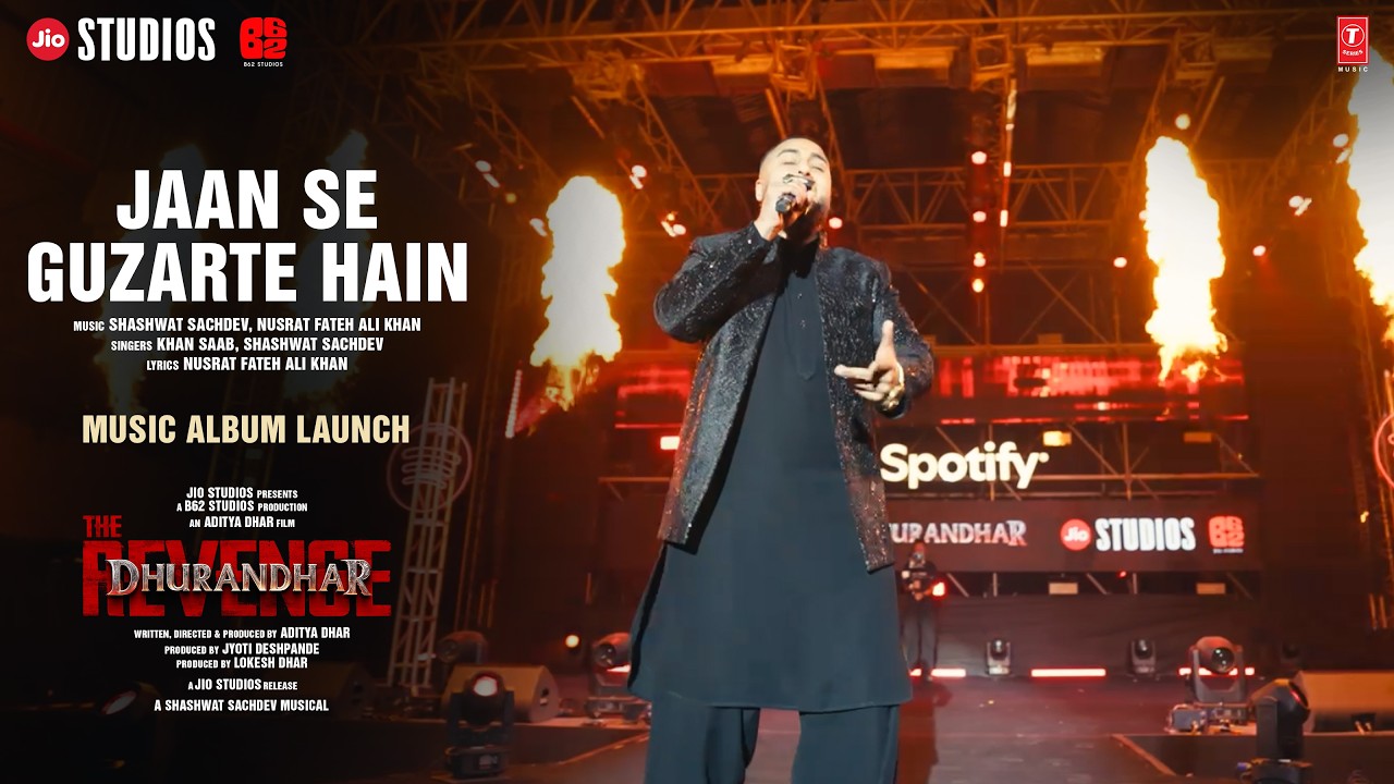 Jaan Se Guzarte Hain (Live at Dhurandhar The Revenge -Music Album Launch)|Shashwat Sachdev,Khan Saab
