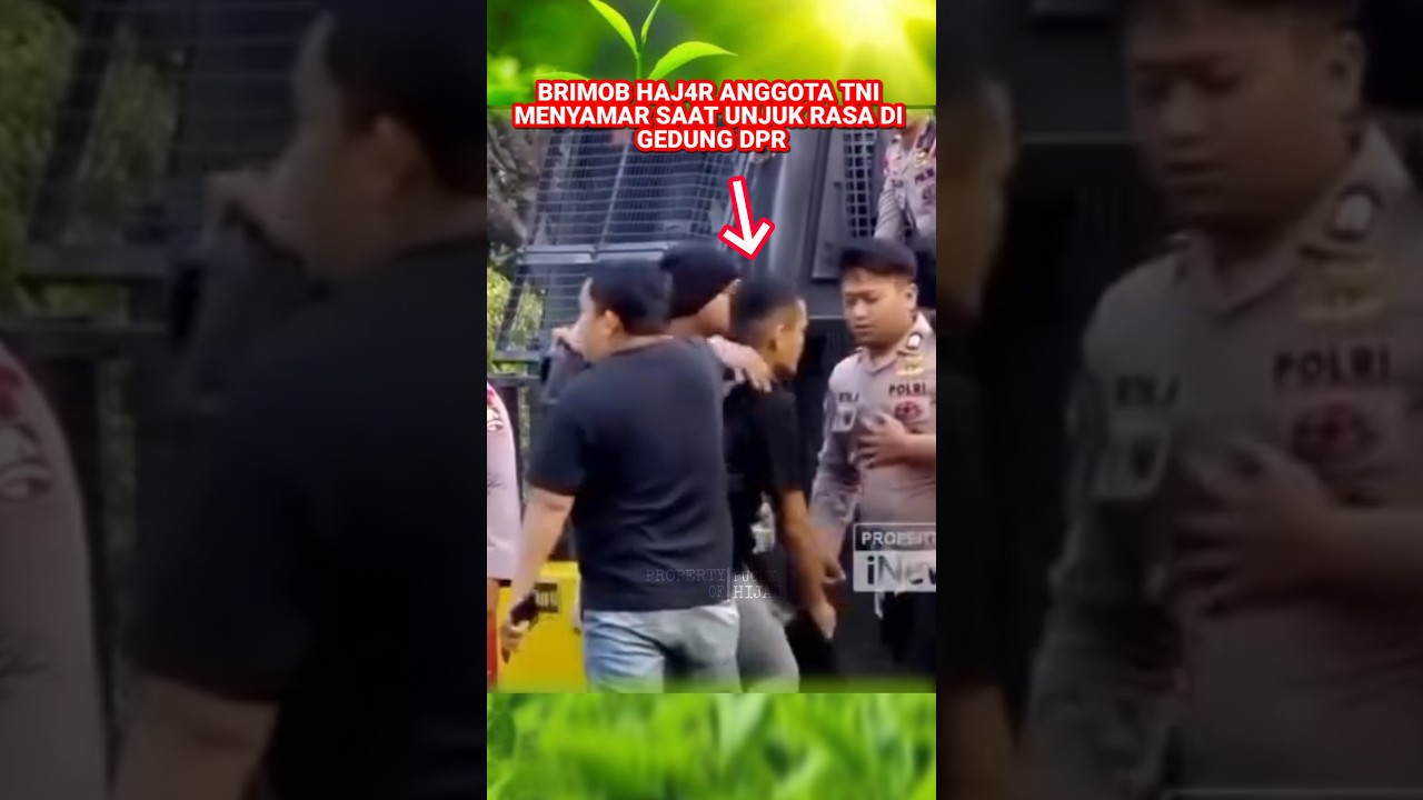 TNI menyamar ditangk4p oleh brimob, saat massa unjuk rasa #news #komando #tni #prajurit #abdinegara