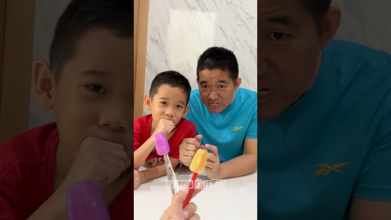 Rebutan permen sikat gigi asli atau palsu⁉️